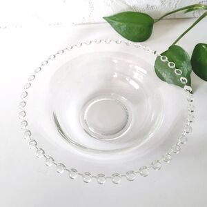 Vintage Imperial Glass Candlewick Clear Glass Bowl 6 1/2" Mid-century Glassware